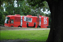 Bus with Wheel Nut Indicators