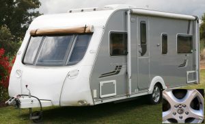 Caravan Wheel Hub Temperature label