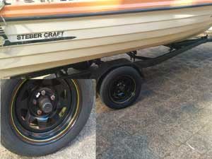 Boat Wheel Hub Temperature label