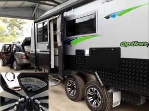 Caravan Hub Temperature label